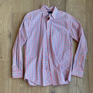 Vineyard Vines Slim Fit Pink & Blue Check Button-Down Tucker Shirt
